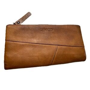 Genicci RFID Wallet Brown Leather